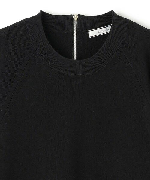 BEIGE, / ベイジ, ニット・セーター | 【洗える】LAURA / ドライタッチバックジップニット | 詳細9