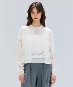 BEIGE, / ベイジ, ニット・セーター | 【洗える・Oggi 10月号掲載】CADDO / シアーウールカーディガン