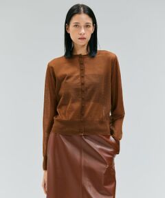 BEIGE, / ベイジ, ニット・セーター | 【洗える・Oggi 10月号掲載】CADDO / シアーウールカーディガン