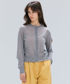 BEIGE, / ベイジ, ニット・セーター | 【洗える・Oggi 10月号掲載】CADDO / シアーウールカーディガン