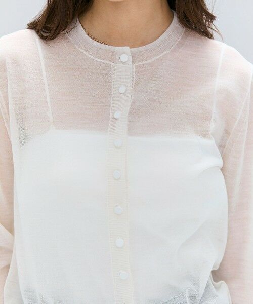 BEIGE, / ベイジ, ニット・セーター | 【洗える・Oggi 10月号掲載】CADDO / シアーウールカーディガン | 詳細1