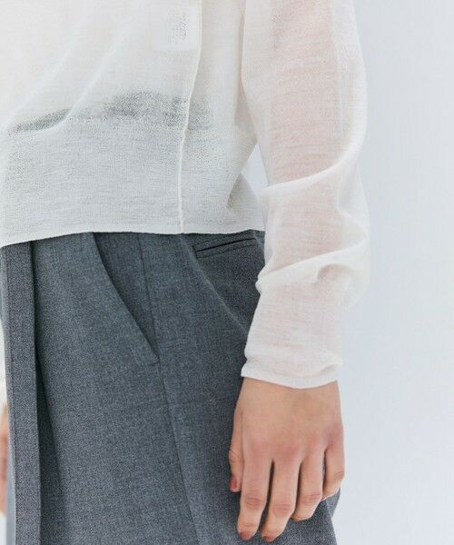 BEIGE, / ベイジ, ニット・セーター | 【洗える・Oggi 10月号掲載】CADDO / シアーウールカーディガン | 詳細2