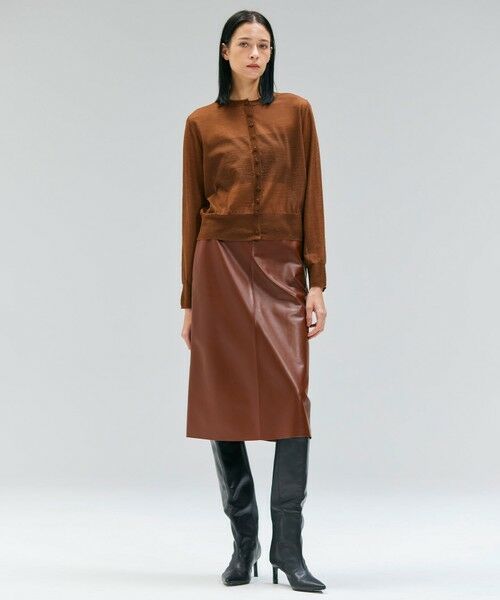 BEIGE, / ベイジ, ニット・セーター | 【洗える・Oggi 10月号掲載】CADDO / シアーウールカーディガン | 詳細5