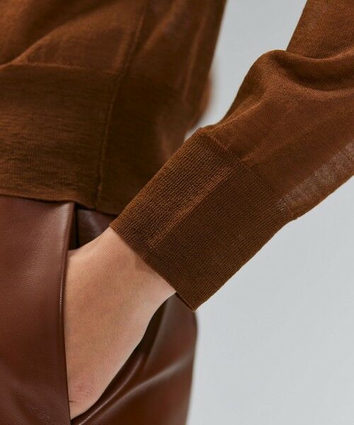 BEIGE, / ベイジ, ニット・セーター | 【洗える・Oggi 10月号掲載】CADDO / シアーウールカーディガン | 詳細6