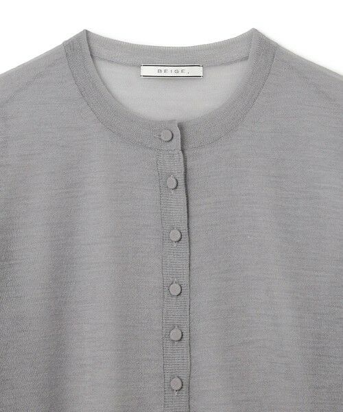 BEIGE, / ベイジ, ニット・セーター | 【洗える・Oggi 10月号掲載】CADDO / シアーウールカーディガン | 詳細12