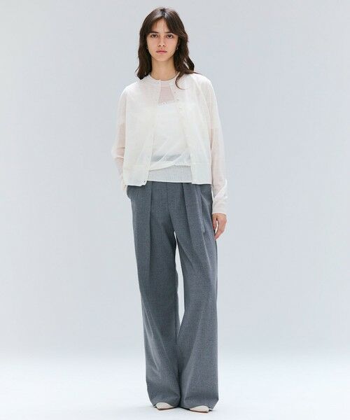 BEIGE, / ベイジ, ニット・セーター | 【洗える・GLOW 10月号掲載】CADDO / シアーウールメッセージロゴＴニット | 詳細2