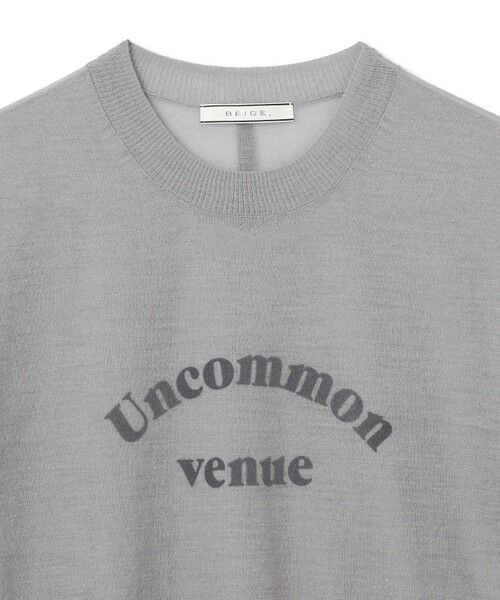 BEIGE, / ベイジ, ニット・セーター | 【洗える・GLOW 10月号掲載】CADDO / シアーウールメッセージロゴＴニット | 詳細13