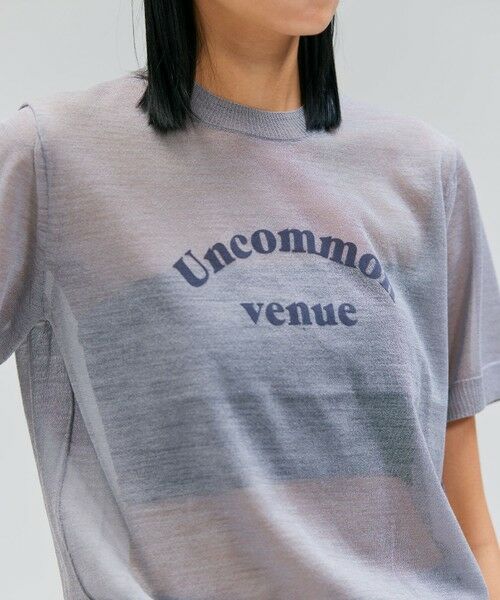 BEIGE, / ベイジ, ニット・セーター | 【洗える・GLOW 10月号掲載】CADDO / シアーウールメッセージロゴＴニット | 詳細7