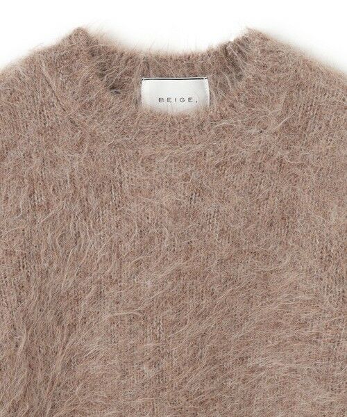 BEIGE, / ベイジ, ニット・セーター | SENECA / アルパカウールショートシャギーニット | 詳細6