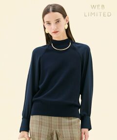 BEIGE, / ベイジ, ニット・セーター | 【WEB限定・洗える】LECERF / 異素材ドッキングストレッチニット