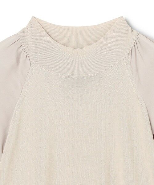 BEIGE, / ベイジ, ニット・セーター | 【WEB限定・洗える】LECERF / 異素材ドッキングストレッチニット | 詳細4