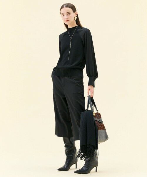 BEIGE, / ベイジ, ニット・セーター | 【WEB限定・洗える】LECERF / 異素材ドッキングストレッチニット | 詳細13