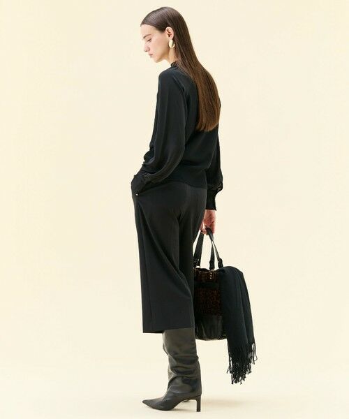 BEIGE, / ベイジ, ニット・セーター | 【WEB限定・洗える】LECERF / 異素材ドッキングストレッチニット | 詳細14