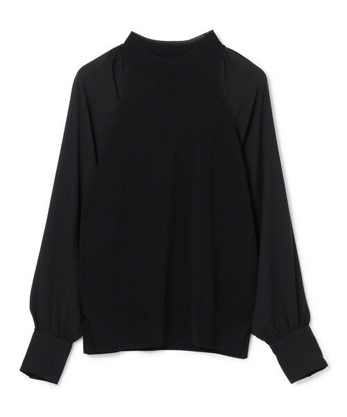 BEIGE, / ベイジ, ニット・セーター | 【WEB限定・洗える】LECERF / 異素材ドッキングストレッチニット | 詳細16