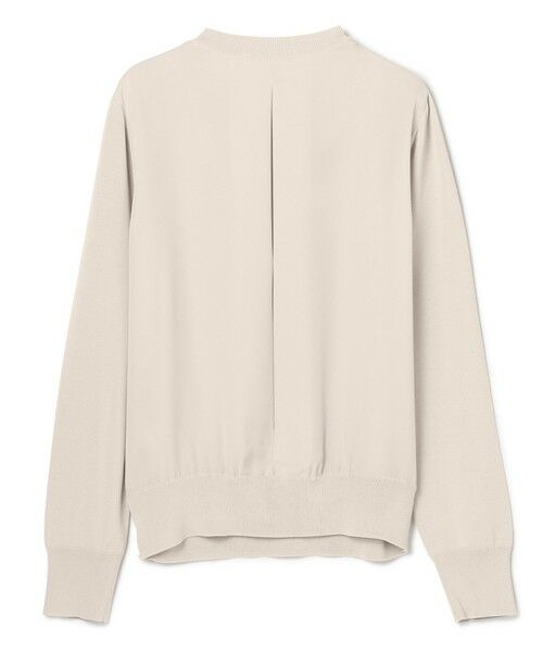 BEIGE, / ベイジ, ニット・セーター | 【WEB限定・洗える】LECERF / 異素材バックシアーストレッチニット | 詳細4