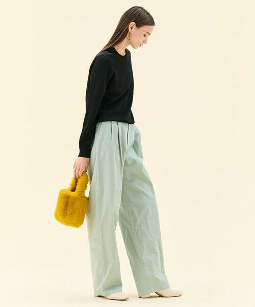 BEIGE, / ベイジ, ニット・セーター | 【WEB限定・洗える】LECERF / 異素材バックシアーストレッチニット | 詳細12