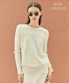 BEIGE, / ベイジ, ニット・セーター | 【WEB限定・洗える】WILLOW / ストレッチクルーネックリブニット