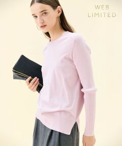 BEIGE, / ベイジ, ニット・セーター | 【WEB限定・洗える】WILLOW / ストレッチクルーネックリブニット