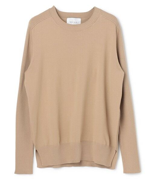 BEIGE, / ベイジ, ニット・セーター | 【WEB限定・洗える】WILLOW / ストレッチクルーネックリブニット | 詳細5
