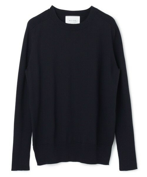 BEIGE, / ベイジ, ニット・セーター | 【WEB限定・洗える】WILLOW / ストレッチクルーネックリブニット | 詳細15