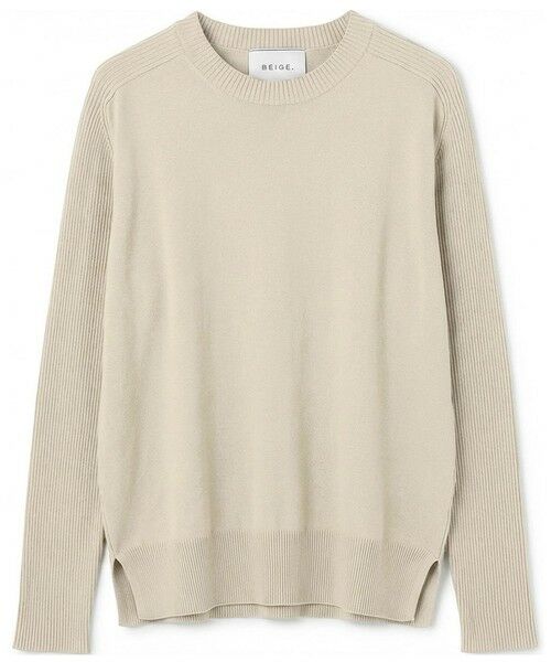 BEIGE, / ベイジ, ニット・セーター | WILLOW / ストレッチクルーネックリブニット | 詳細23