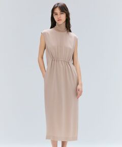 BEIGE, / ベイジ, ロング・マキシ丈ワンピース | 【洗える】FLEUR / ニットコンビハイネックノースリーブドレス