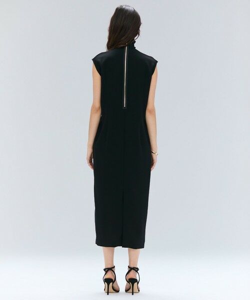 BEIGE, / ベイジ, ロング・マキシ丈ワンピース | 【洗える】FLEUR / ニットコンビハイネックノースリーブドレス | 詳細2