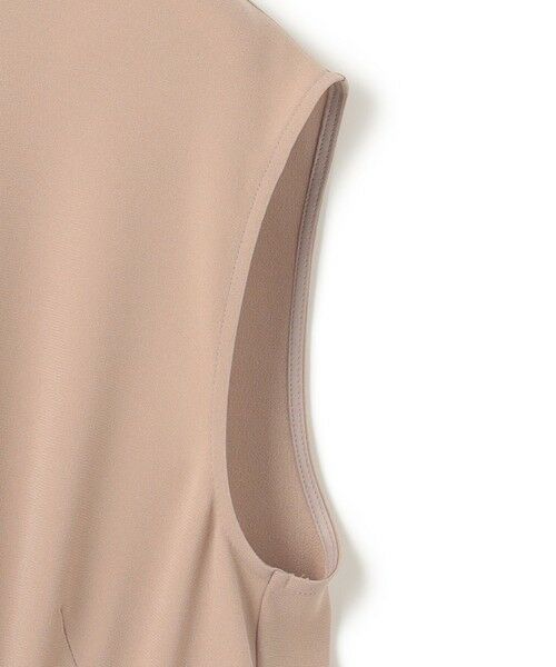 BEIGE, / ベイジ, ロング・マキシ丈ワンピース | 【洗える】FLEUR / ニットコンビハイネックノースリーブドレス | 詳細11