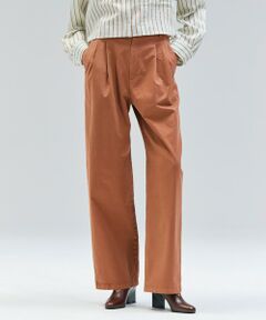 BEIGE, / ベイジ, その他パンツ | 【洗える・Oggi 11月号掲載】HAMLIN / コットンストレッチ2タックワイドパンツ