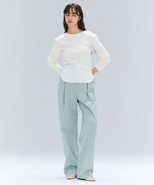 BEIGE, / ベイジ, その他パンツ | 【洗える・Oggi 11月号掲載】HAMLIN / コットンストレッチ2タックワイドパンツ | 詳細7