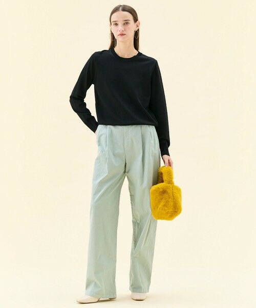 BEIGE, / ベイジ, その他パンツ | 【洗える・Oggi 11月号掲載】HAMLIN / コットンストレッチ2タックワイドパンツ | 詳細8