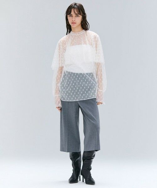 BEIGE, / ベイジ, その他パンツ | 【セットアップ対応・洗える】ZEPHYR / ウールライクハーフパンツ | 詳細5