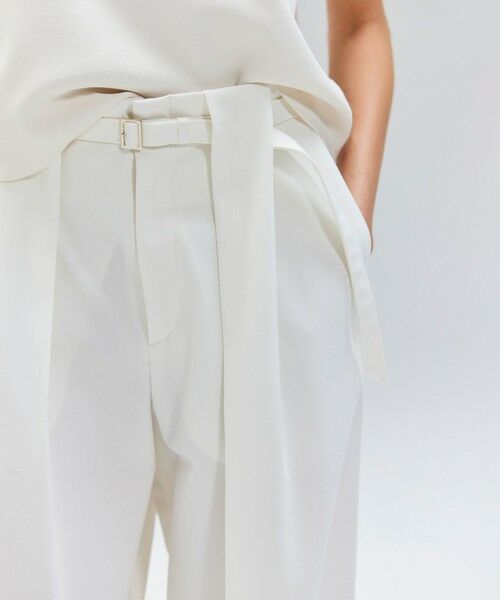 BEIGE, / ベイジ, その他パンツ | 【セットアップ対応・洗える・Precious 10月号掲載】ZEPHYR / ウールライクタックベルトワイドパンツ | 詳細2