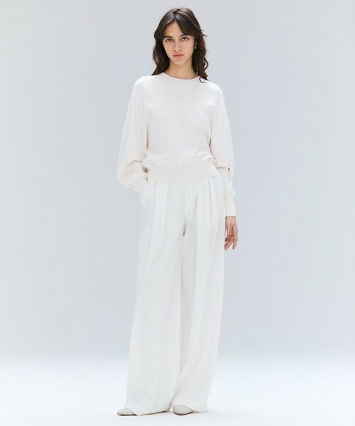 BEIGE, / ベイジ, その他パンツ | 【セットアップ対応・洗える・Precious 10月号掲載】ZEPHYR / ウールライクタックベルトワイドパンツ | 詳細5