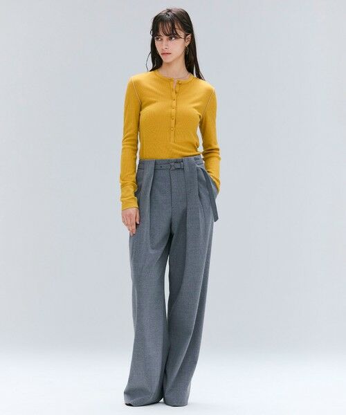 BEIGE, / ベイジ, その他パンツ | 【セットアップ対応・洗える・Precious 10月号掲載】ZEPHYR / ウールライクタックベルトワイドパンツ | 詳細11