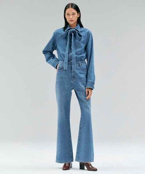 BEIGE, / ベイジ, デニムパンツ | 【洗える・Oggi 11月号掲載】NAVIGLIO / フレアシルエットデニムパンツ | 詳細2