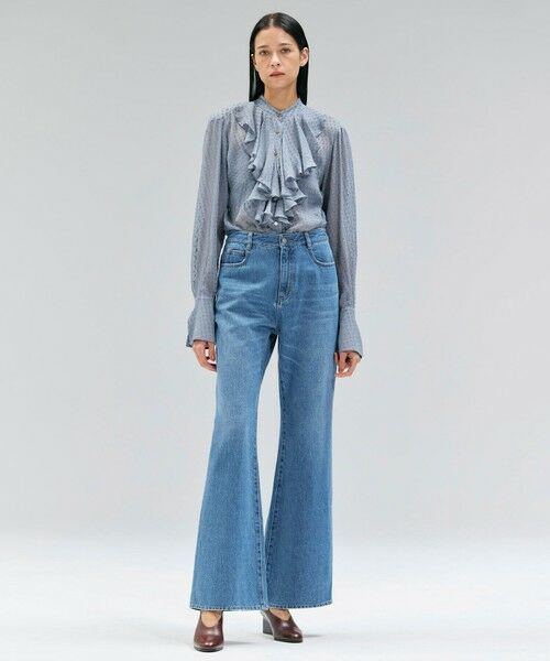 BEIGE, / ベイジ, デニムパンツ | 【洗える・Oggi 11月号掲載】NAVIGLIO / フレアシルエットデニムパンツ | 詳細3