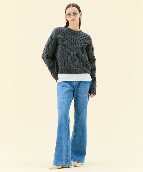 BEIGE, / ベイジ, デニムパンツ | 【洗える・Oggi 11月号掲載】NAVIGLIO / フレアシルエットデニムパンツ | 詳細8