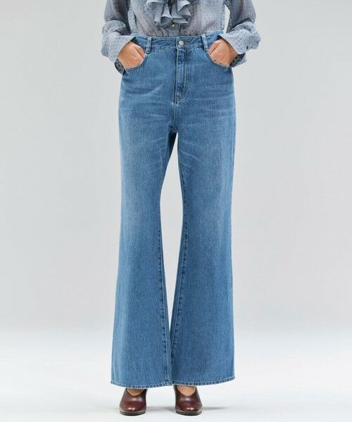 BEIGE, / ベイジ, デニムパンツ | 【洗える・Oggi 11月号掲載】NAVIGLIO / フレアシルエットデニムパンツ(L.Indigo)