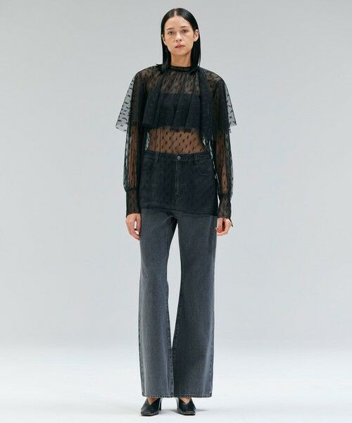 BEIGE, / ベイジ, デニムパンツ | 【洗える・Oggi 11月号掲載】NAVIGLIO / フレアシルエットデニムパンツ | 詳細17