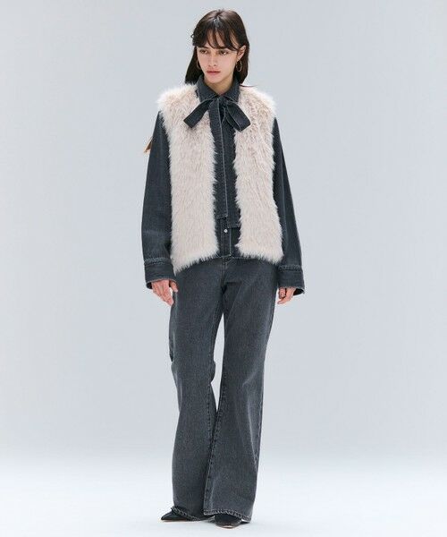 BEIGE, / ベイジ, デニムパンツ | 【洗える・Oggi 11月号掲載】NAVIGLIO / フレアシルエットデニムパンツ | 詳細18