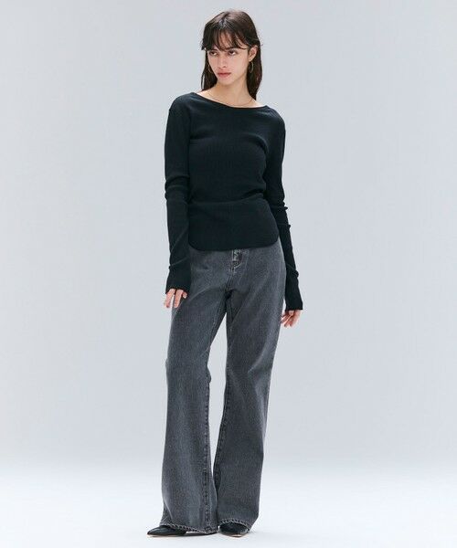 BEIGE, / ベイジ, デニムパンツ | 【洗える・Oggi 11月号掲載】NAVIGLIO / フレアシルエットデニムパンツ | 詳細20