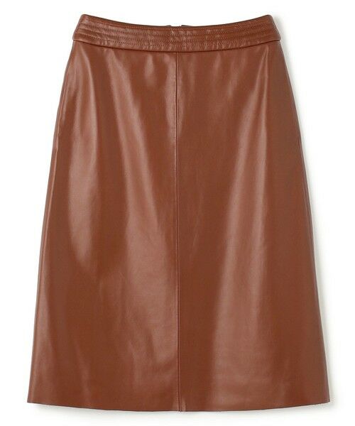 BEIGE, / ベイジ, ミニ・ひざ丈スカート | 【Precious 9月号掲載】CLYDE / ステッチベルトラムレザースカート | 詳細6