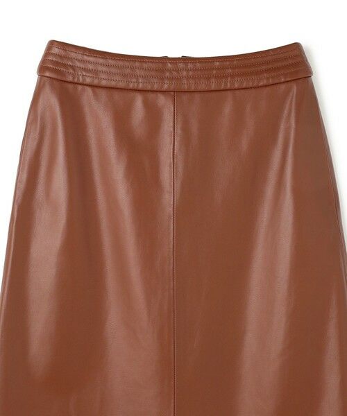 BEIGE, / ベイジ, ミニ・ひざ丈スカート | 【Precious 9月号掲載】CLYDE / ステッチベルトラムレザースカート | 詳細8