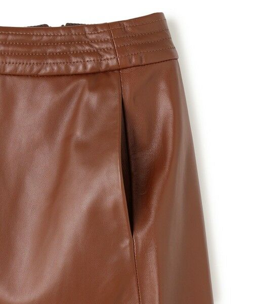 BEIGE, / ベイジ, ミニ・ひざ丈スカート | 【Precious 9月号掲載】CLYDE / ステッチベルトラムレザースカート | 詳細10