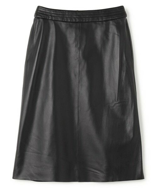 BEIGE, / ベイジ, ミニ・ひざ丈スカート | 【Precious 9月号掲載】CLYDE / ステッチベルトラムレザースカート | 詳細16