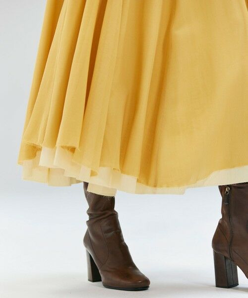 BEIGE, / ベイジ, ミニ・ひざ丈スカート | PINE / ウールレイヤードフレアスカート | 詳細4