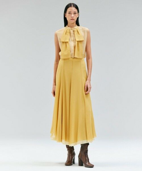 BEIGE, / ベイジ, ミニ・ひざ丈スカート | PINE / ウールレイヤードフレアスカート | 詳細5