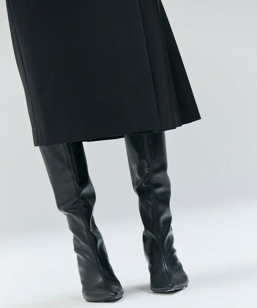 BEIGE, / ベイジ, ミニ・ひざ丈スカート | 【セットアップ対応・洗える・BAILA 11月号掲載】ZEPHYR / ウールライクアシンメトリープリーツスカート | 詳細15