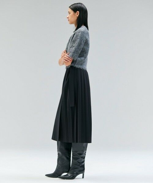 BEIGE, / ベイジ, ミニ・ひざ丈スカート | 【セットアップ対応・洗える・BAILA 11月号掲載】ZEPHYR / ウールライクアシンメトリープリーツスカート | 詳細16